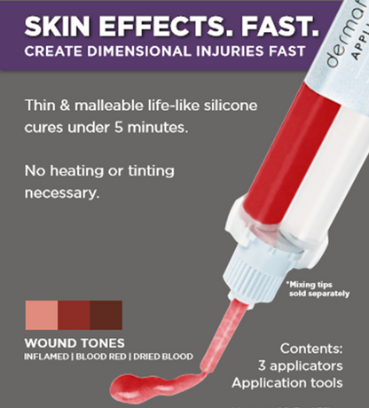 Dermaflage fastFX Dimensional SFX Makup (3 Applicator pack)